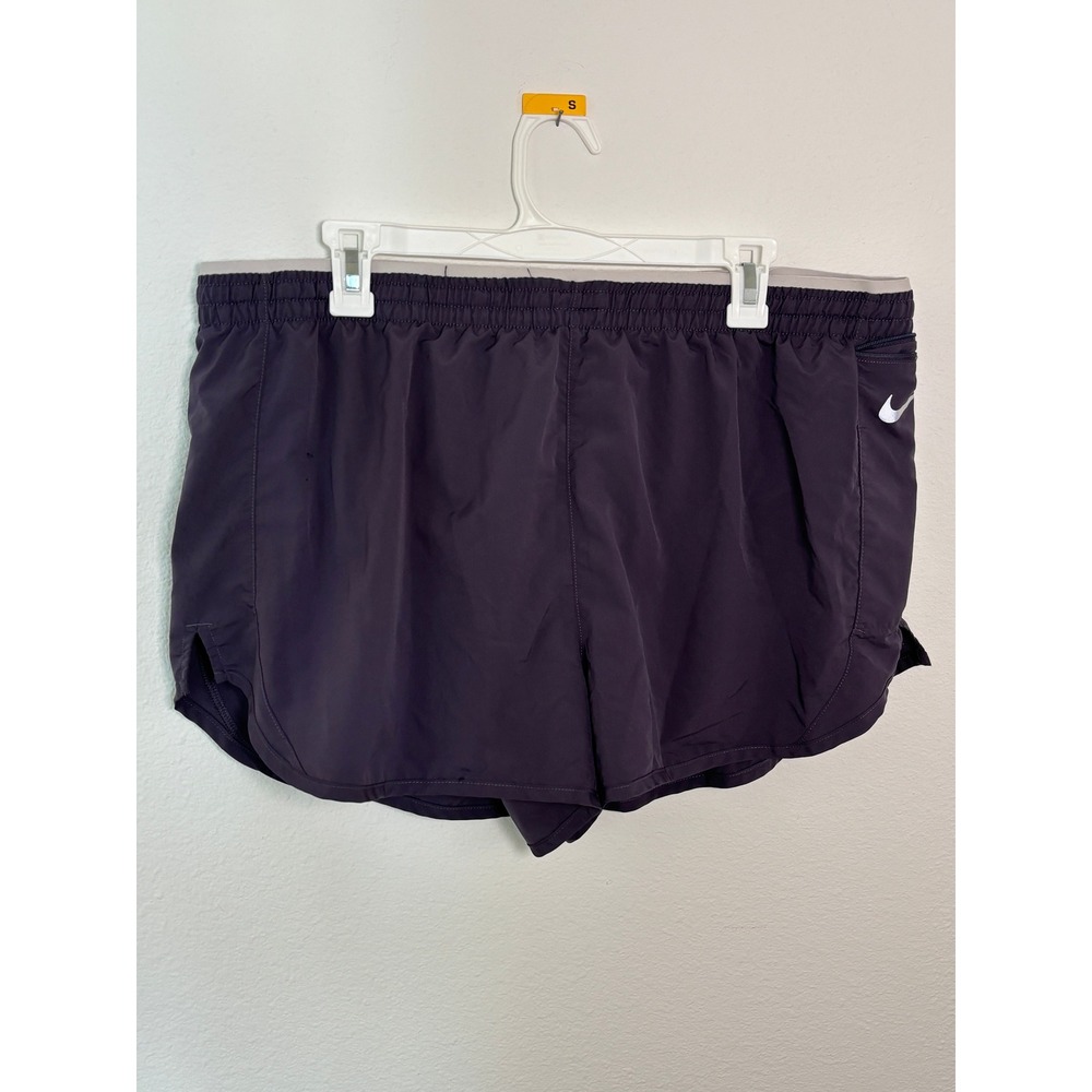 Nike Dri-FIT Mens XXL Purple Running Shorts Athletic Gym Workout Pocket